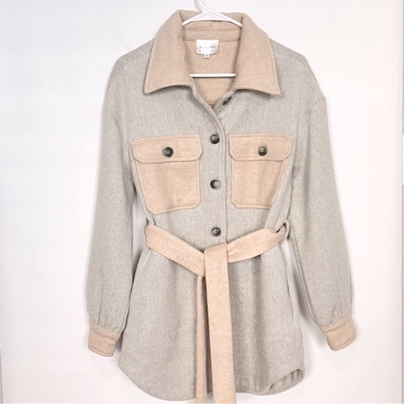 LINE & DOT Harrison Wool Belted Jacket XS - Picture 6 of 14